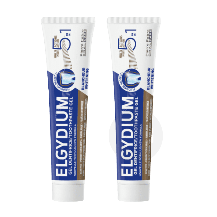 ELGYDIUM Multi-actions - gel dentifrice 2x75ml