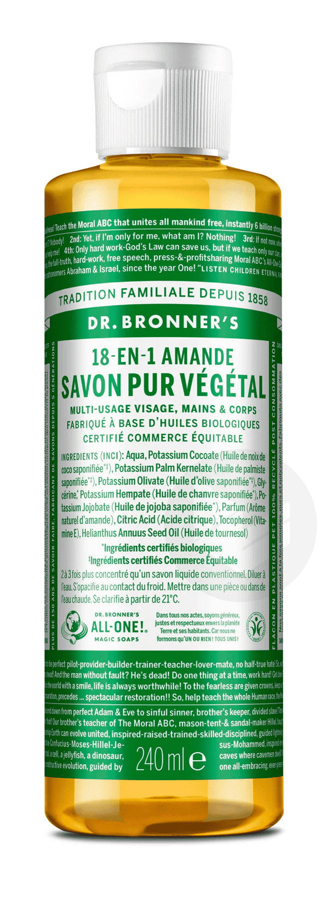 Savon liquide Amande 240ml