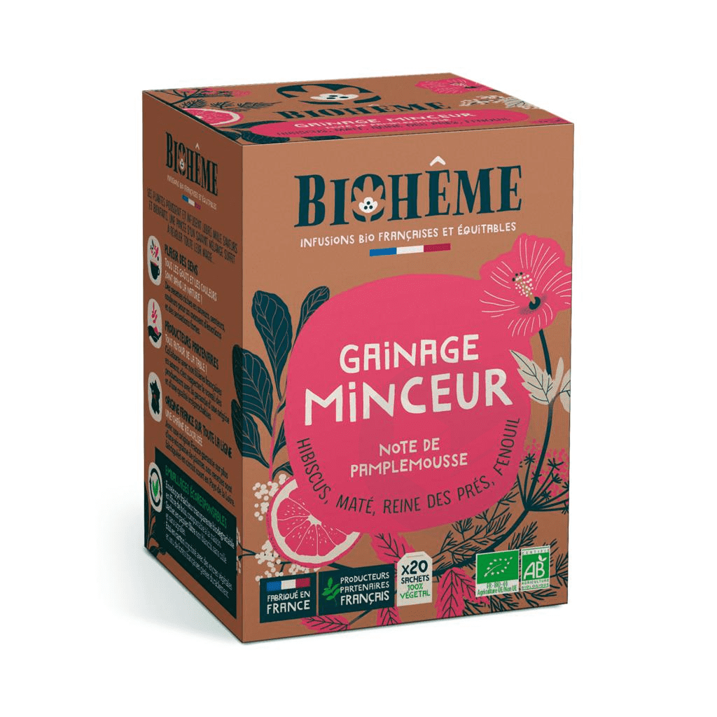 Infusion gainage minceur bio 20 infusettes