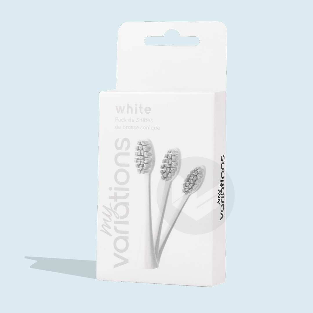 Pack 3 Têtes de Brosse Blanche x3