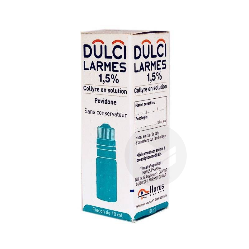 DULCILARMES 1,5 % collyre, 10 ml