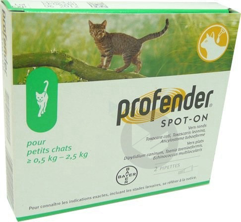 PROFENDER SPOT-ON S ext petit chat 2Pipettes/0,35ml