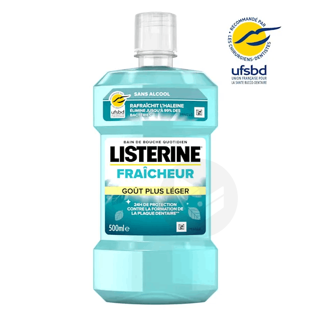 Bain de Bouche LISTERINE Fraicheur Goût Plus Léger