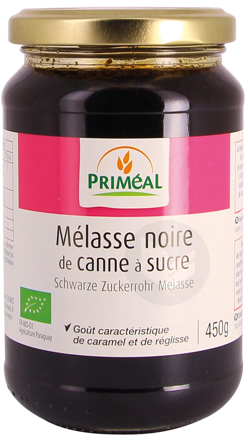 Mélasse noire bio 450g