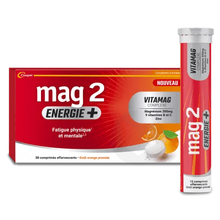 Mag2 Energie+ 30 comprimés