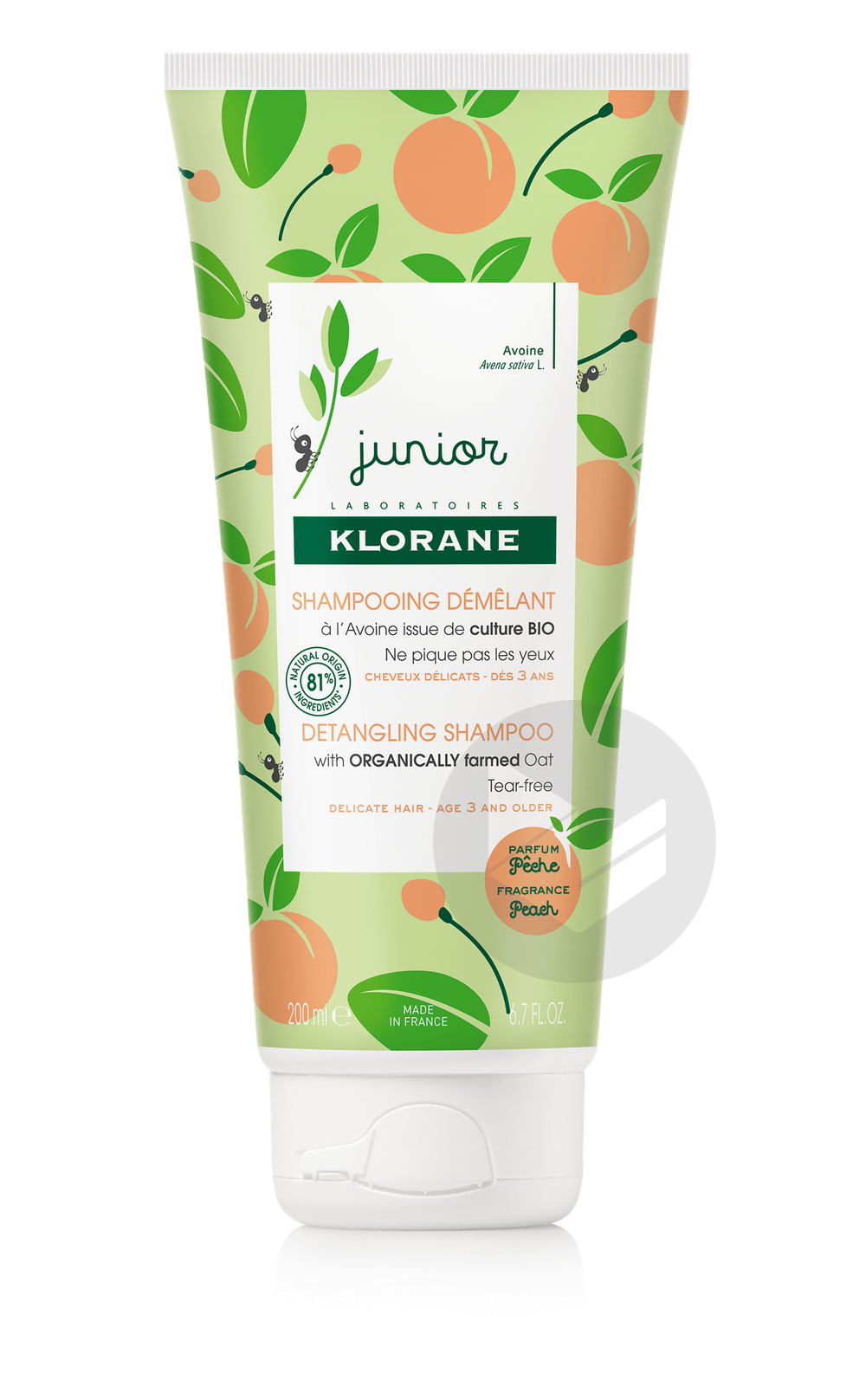 SHAMPOOING DÉMÊLANT PARFUM PÊCHE