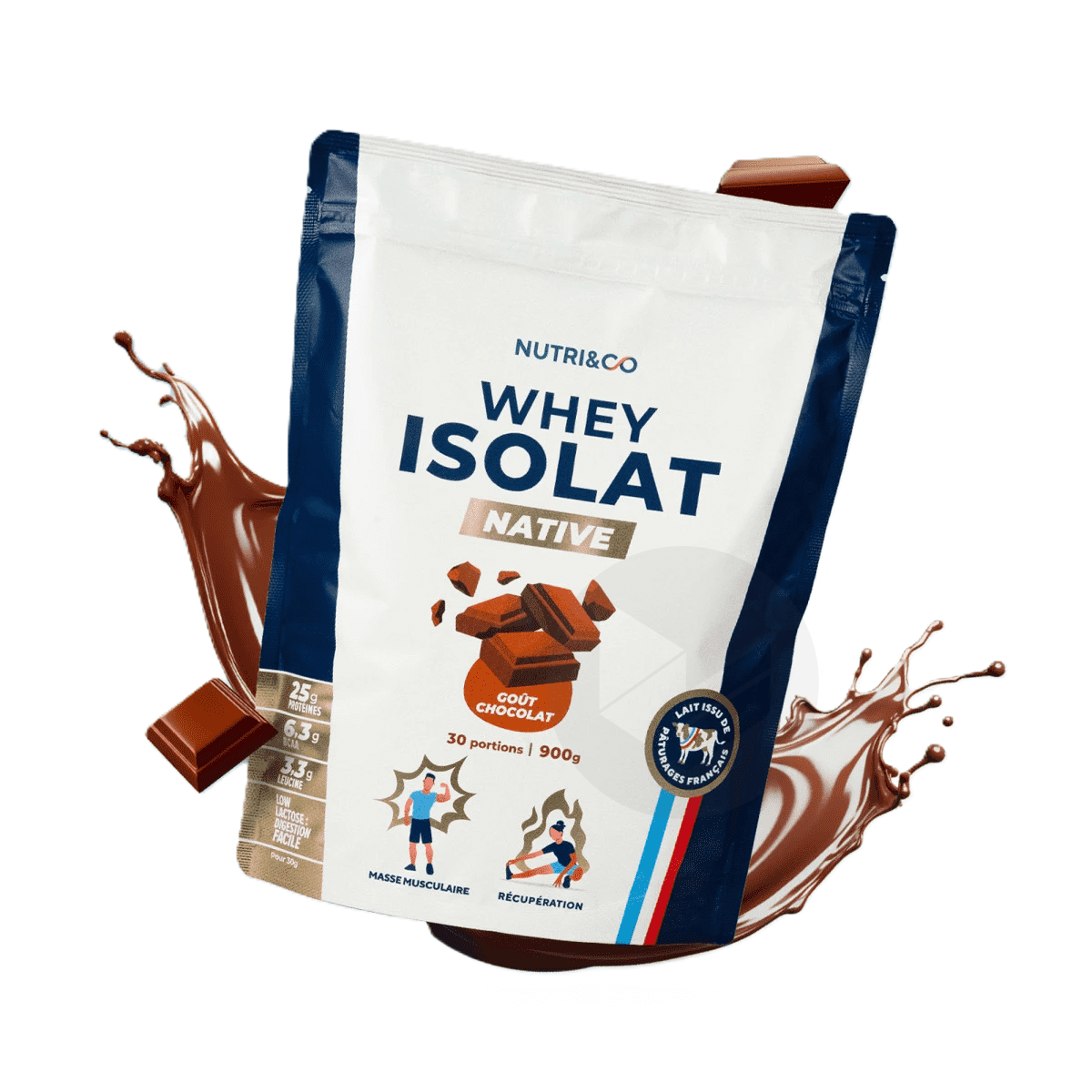 Whey Isolate Native Chocolat 900g