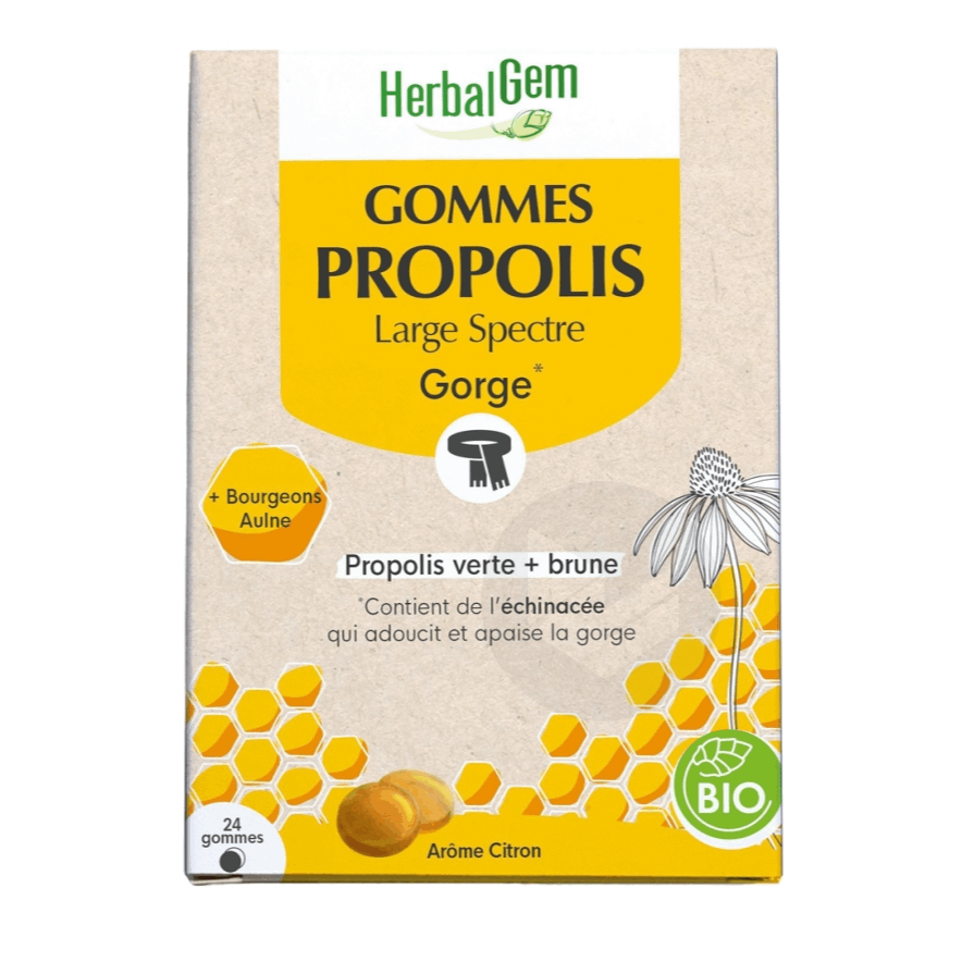 Gomme Propolis Bio 24 gommes