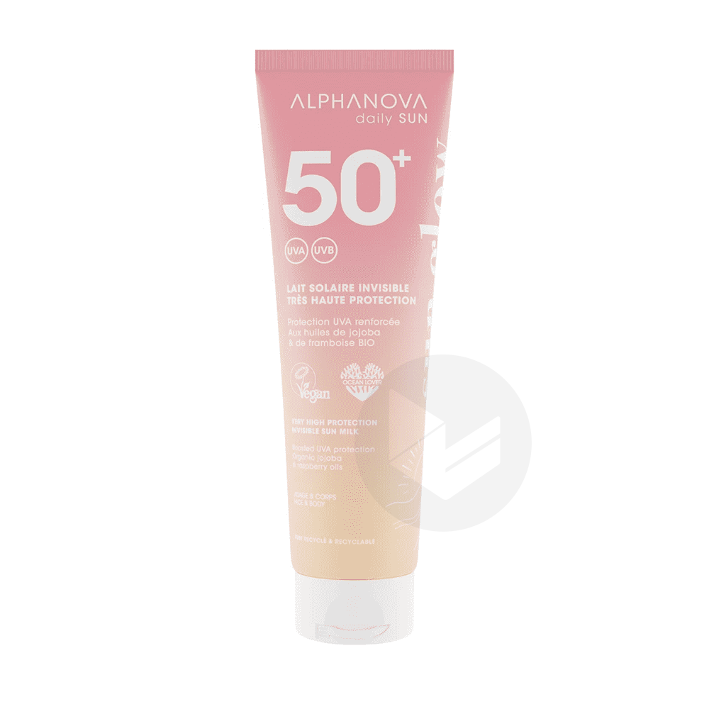 Lait solaire invisible très haute protection SPF50+ 150ml