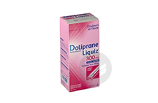 DOLIPRANELIQUIZ 300 mg Suspension buvable en sachet sans sucre édulcorée au maltitol liquide et au sorbitol (Boîte de 12)