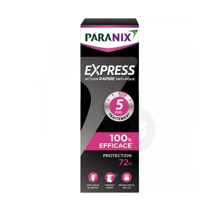 Spray Express Action Rapide Anti-poux + peigne 100ml