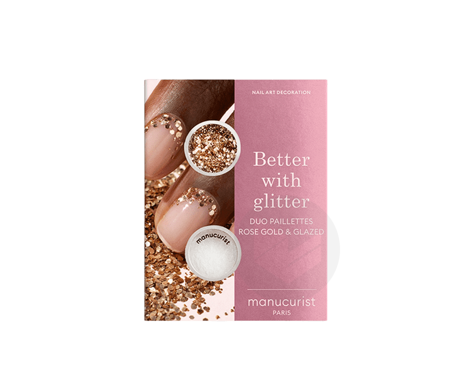 Duo Paillettes Rose Gold & Glazed