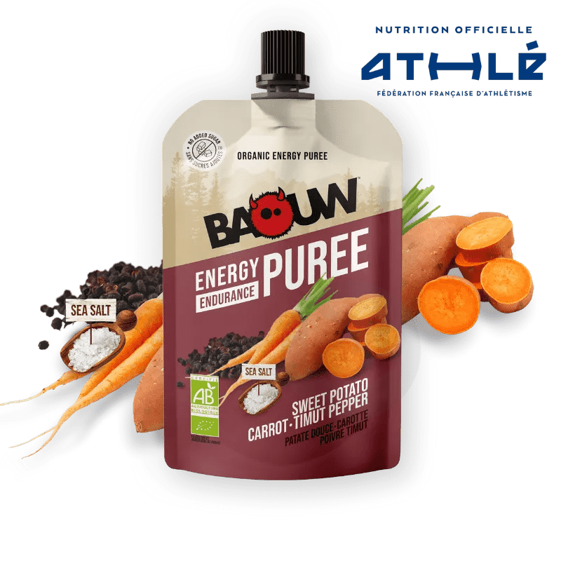 Purées Énergétiques Patate douce Carotte Poivre Timut 90g