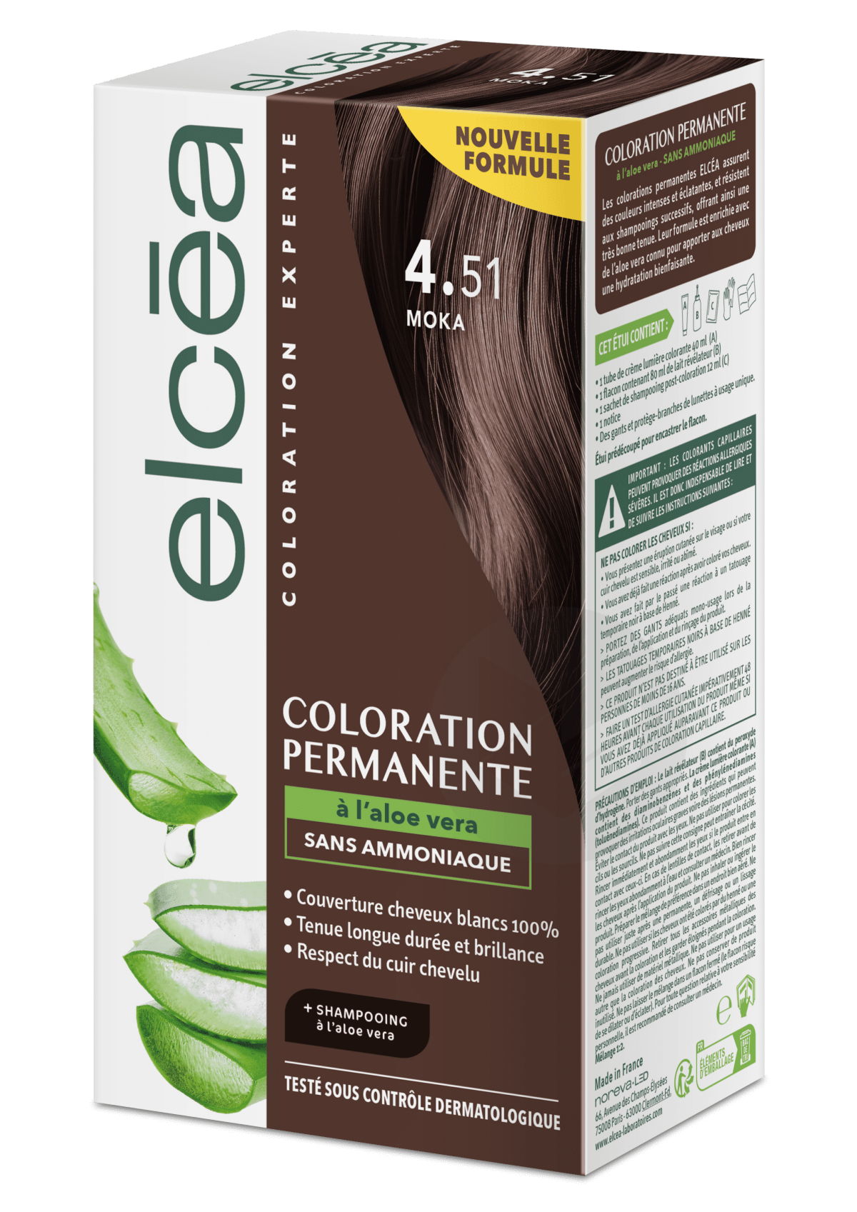Coloration Permanente Moka 4.51