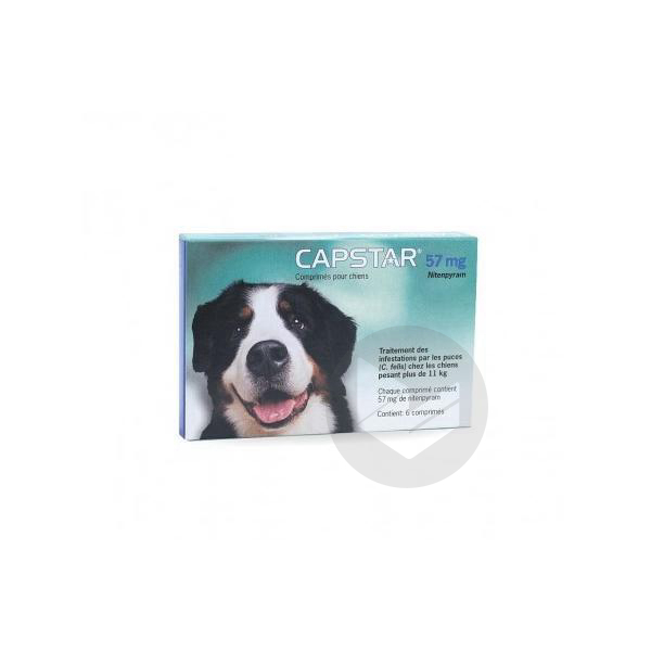 CAPSTAR 57mg Cpr chien +11kg B/6