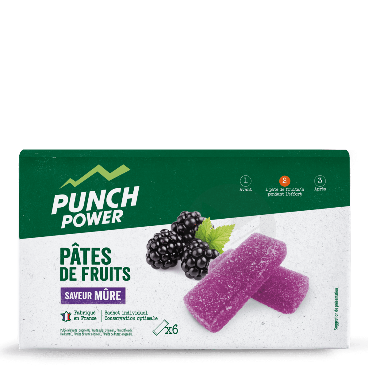 Pâtes de fruits Mure - 6 x 30g