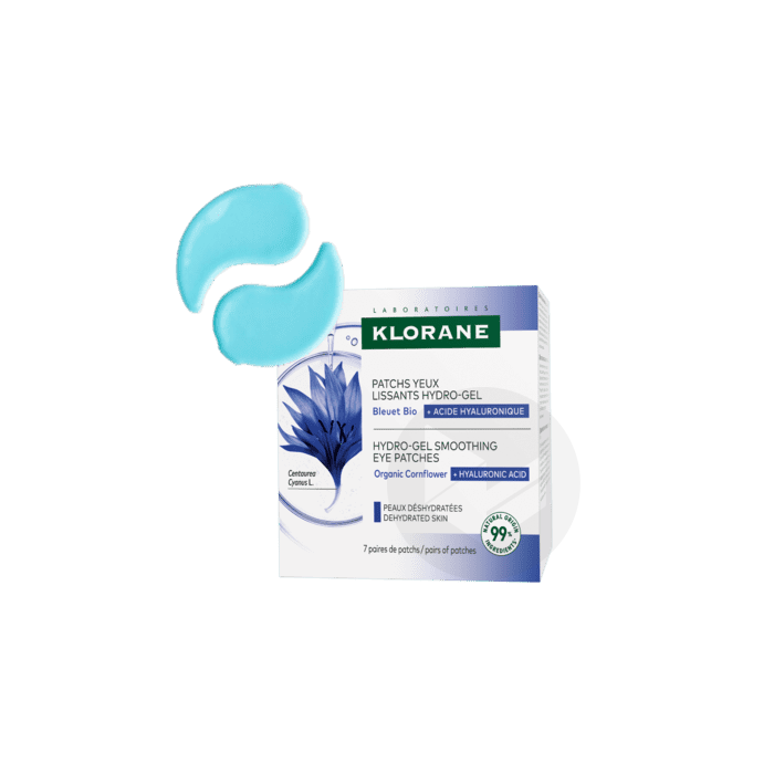 Patchs yeux lissants hydro-gel au Bleuet Bio et à l'Acide Hyaluronique 7 paires