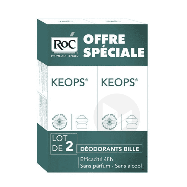 Keops Duo Déodorants Bille 2x30ml