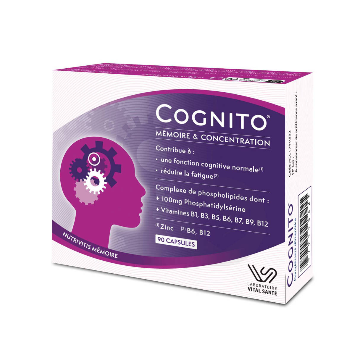 Cognito Nutrivitis Memoire 90 gelules