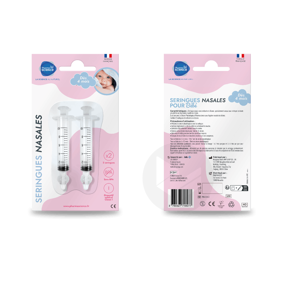 SERINGUES NASALES POUR BÉBÉ x2