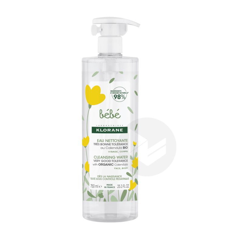 Eau nettoyante bébé 750ml