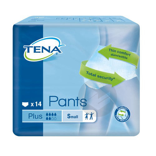 TENA PANTS PLUS Slip absorbant incontinence urinaire small Paq/14