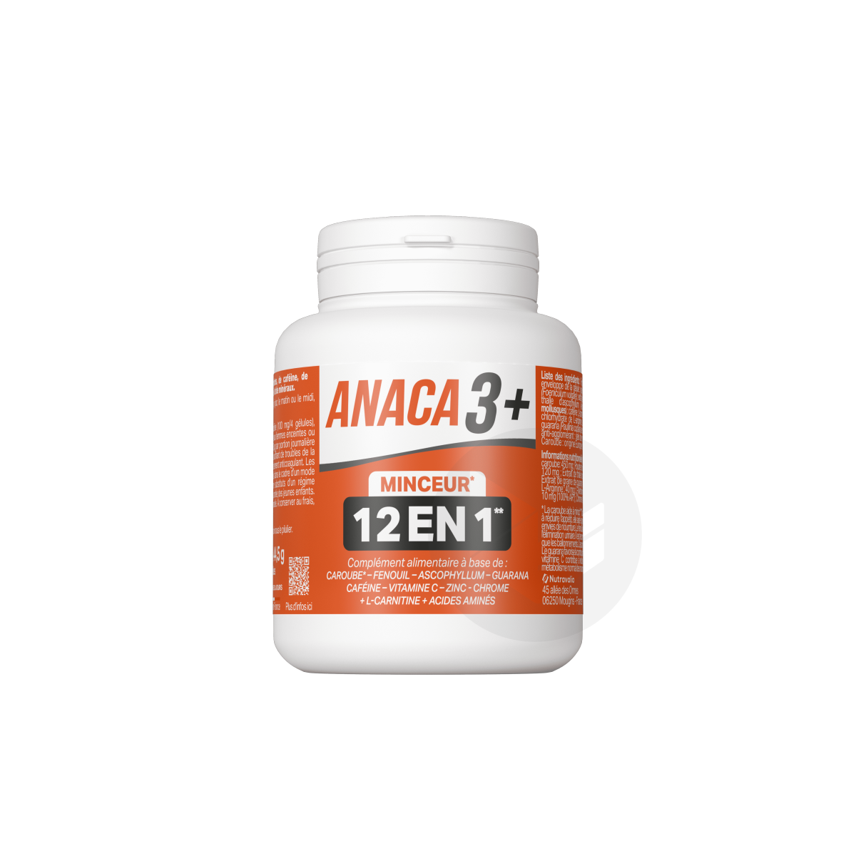 Anaca3 + Minceur 12 en 1 120 gélules