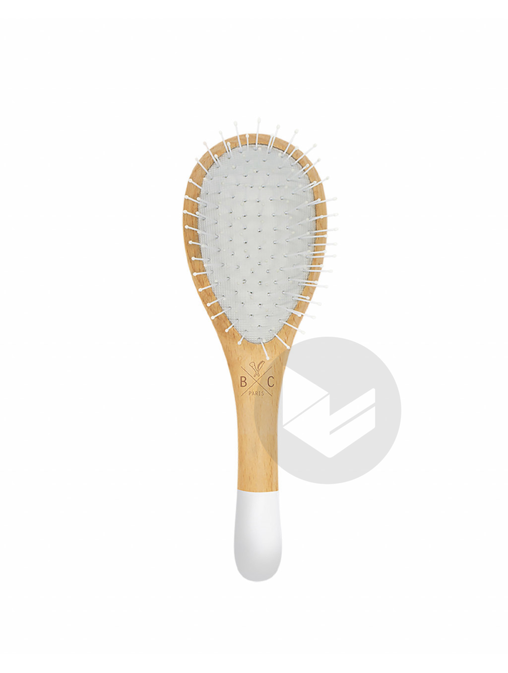 Brosse en bois démêlante petit format picots nylon