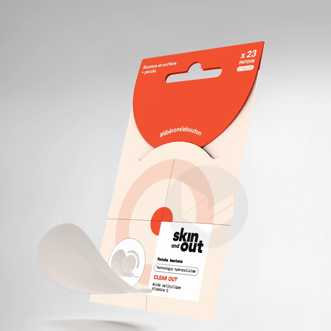 Patchs boutons hydrocolloïde x46