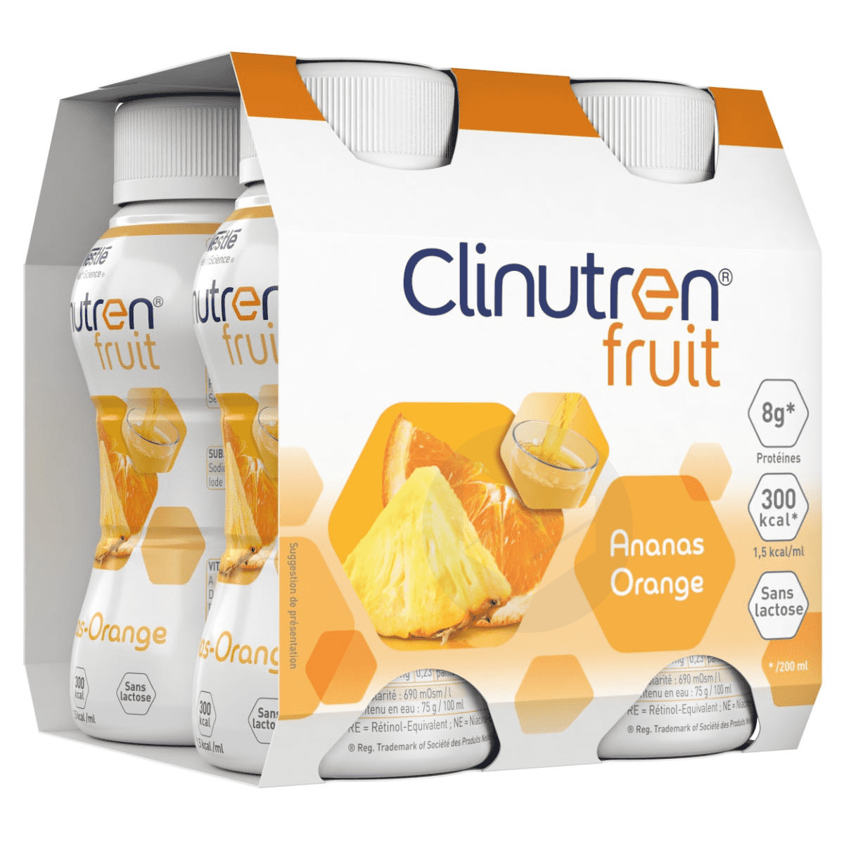 CLINUTREN FRUIT Ananas Orange 4x200ml