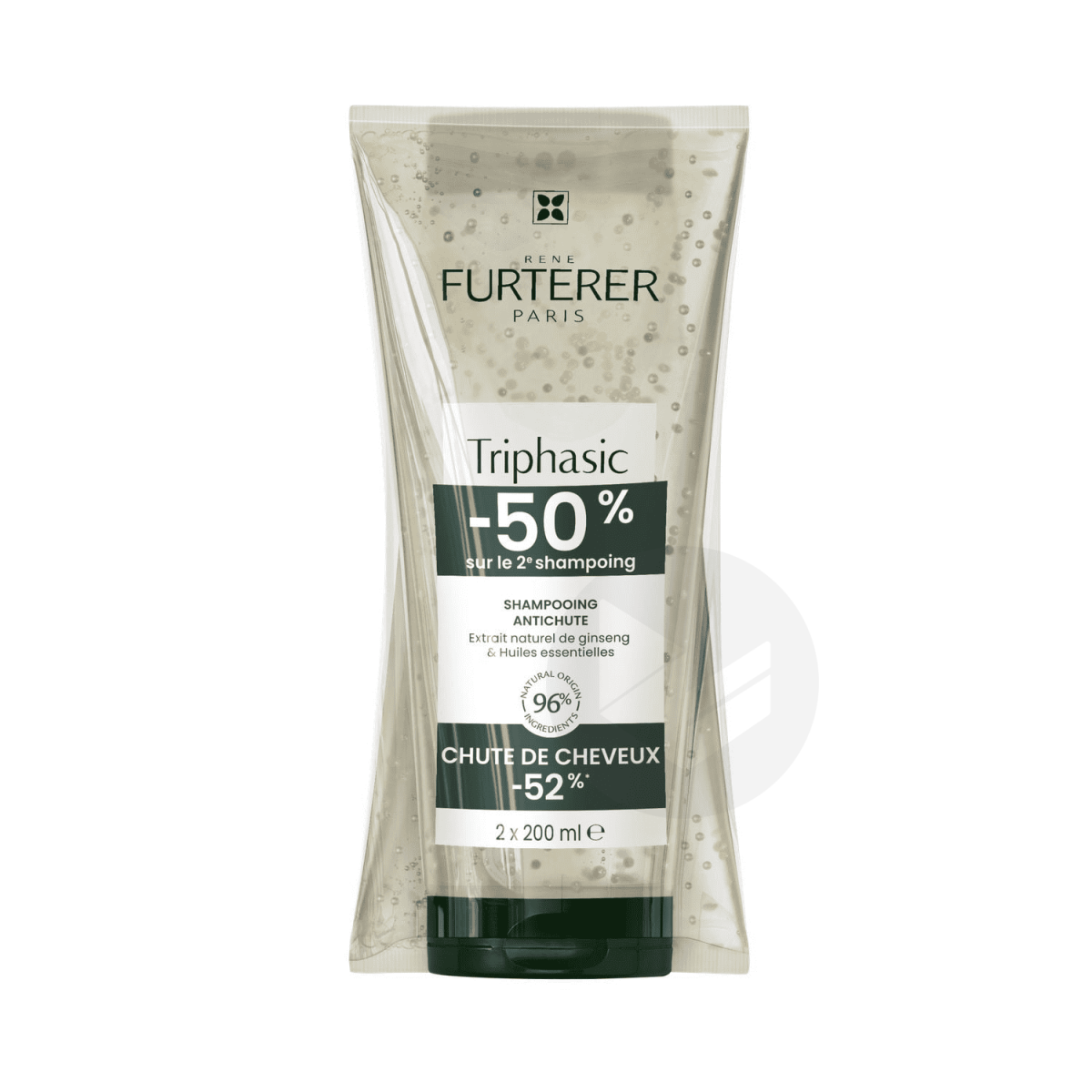 Triphasic Shampooing antichute aux huiles essentielles 2x200ml