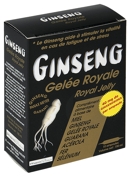 Ginseng gelée royale Noir 10 ampoules