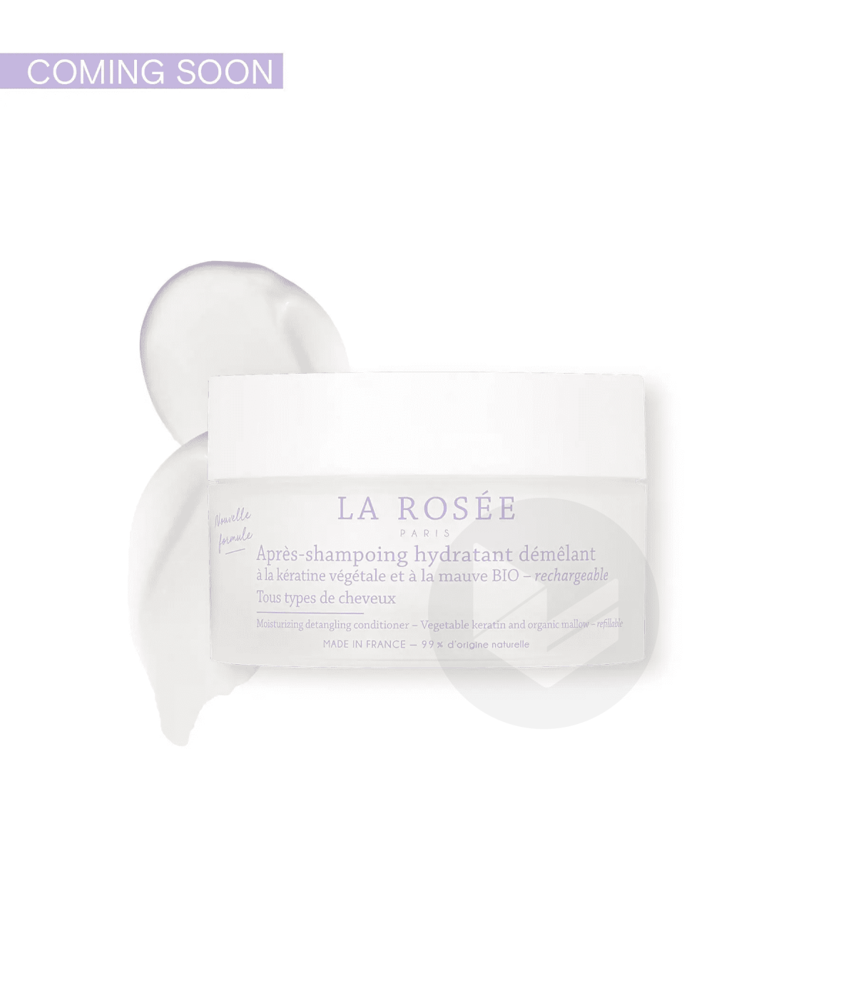 Après-shampoing hydratant démêlant à la kératine végétale et à la mauve BIO 200ml