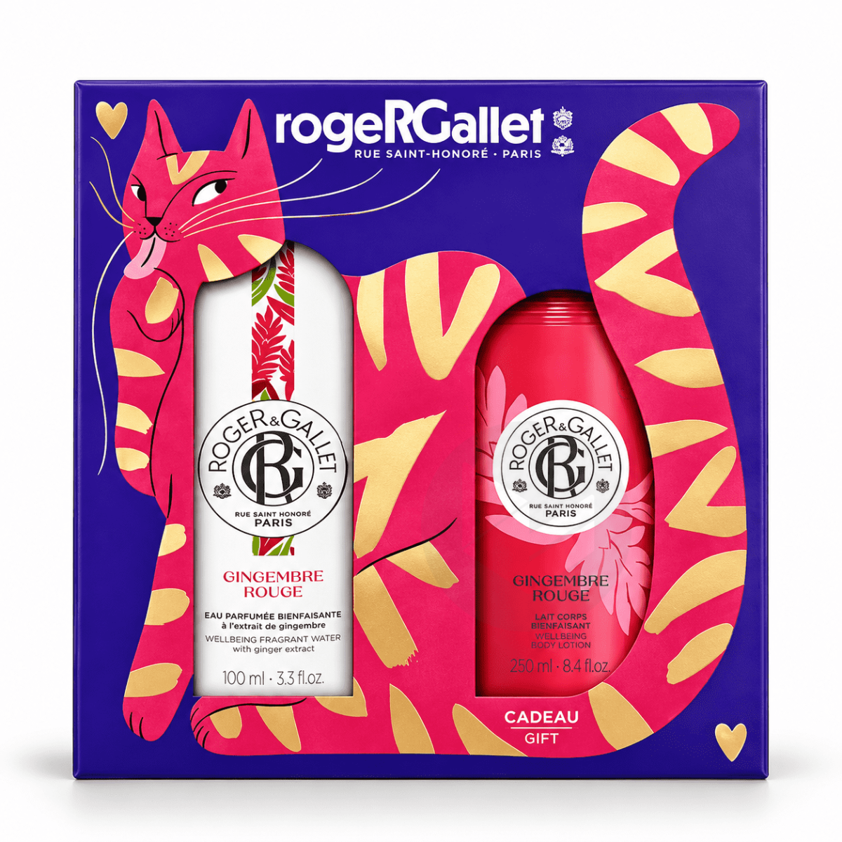 Coffret Gingembre Rouge Eau Parfumée Bienfaisante 100ml + Lait Corps Bienfaisant 250ml