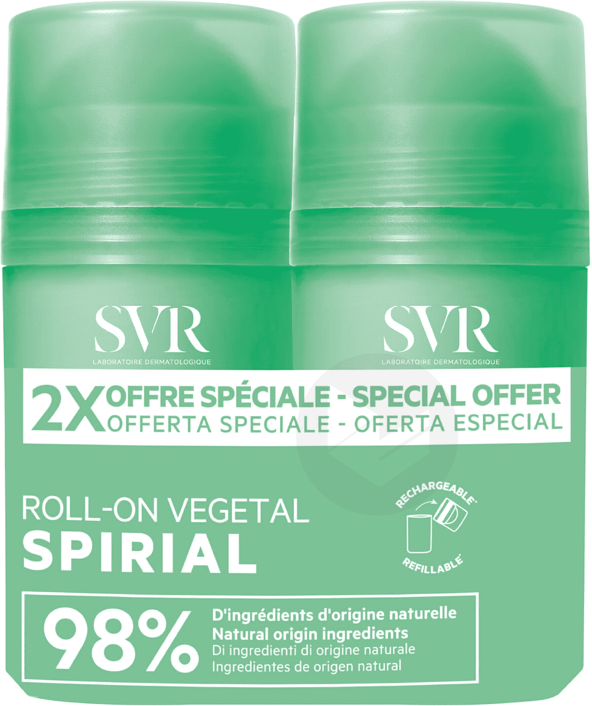 Spirial Roll'On Végétal 2x50ml