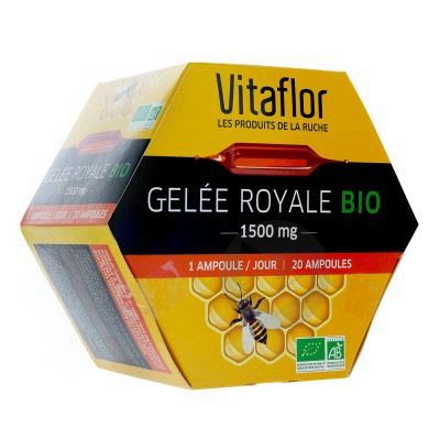 VITAFLOR BIO Gelée royale 1500 mg S buv 20Amp/15ml