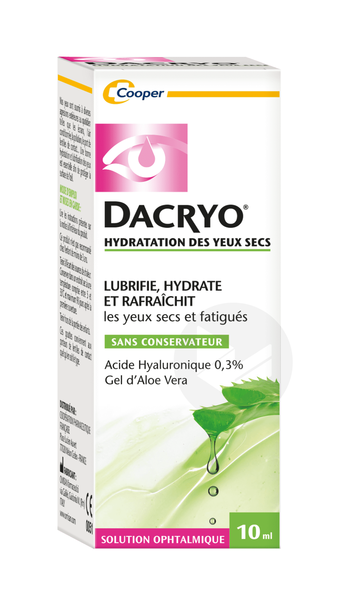 Dacryo Hydratation des Yeux Sec 10ml