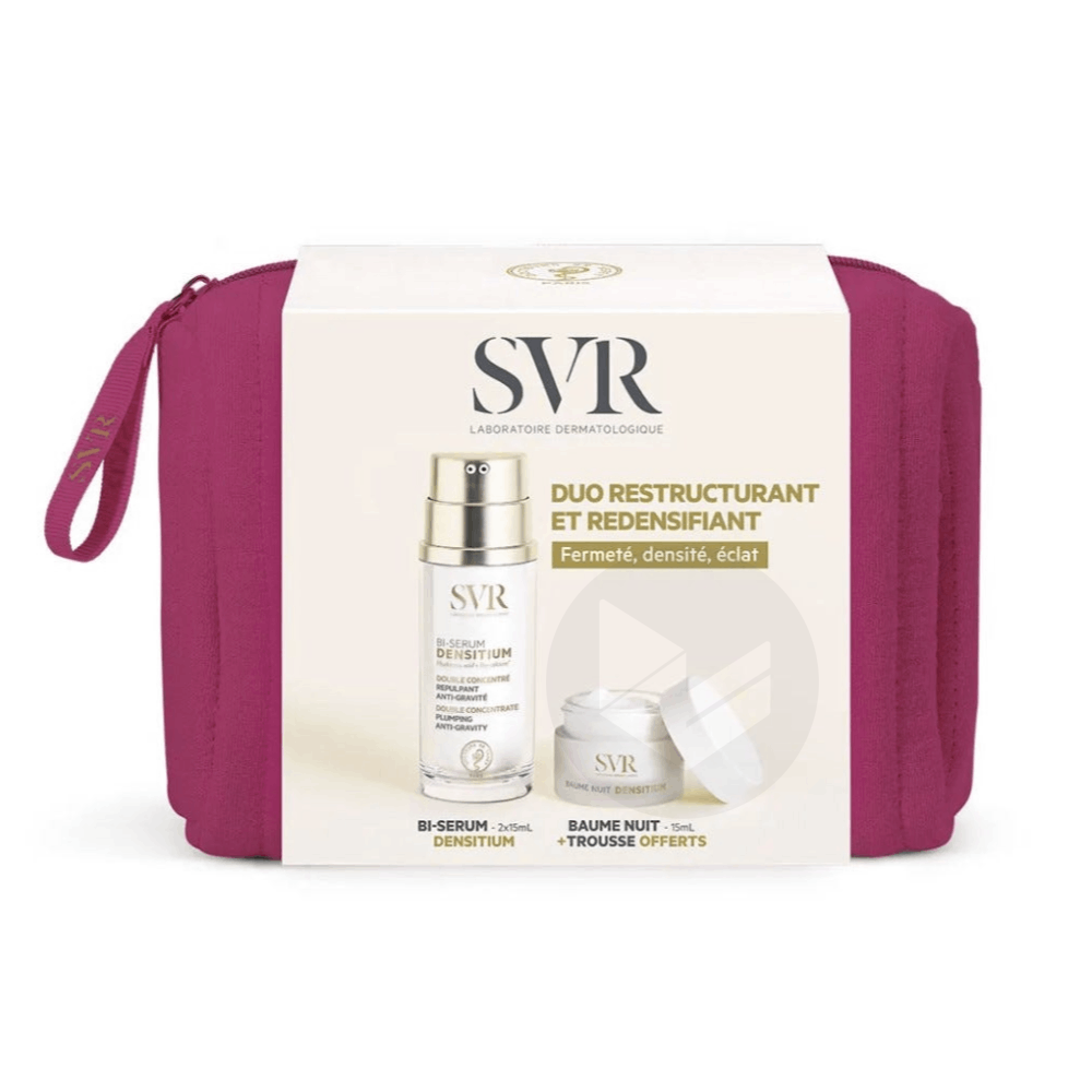 Densitium Bi-Sérum 2 x 15 ml + Baume Nuit Réparation Globale 15 ml + Trousse Offerts