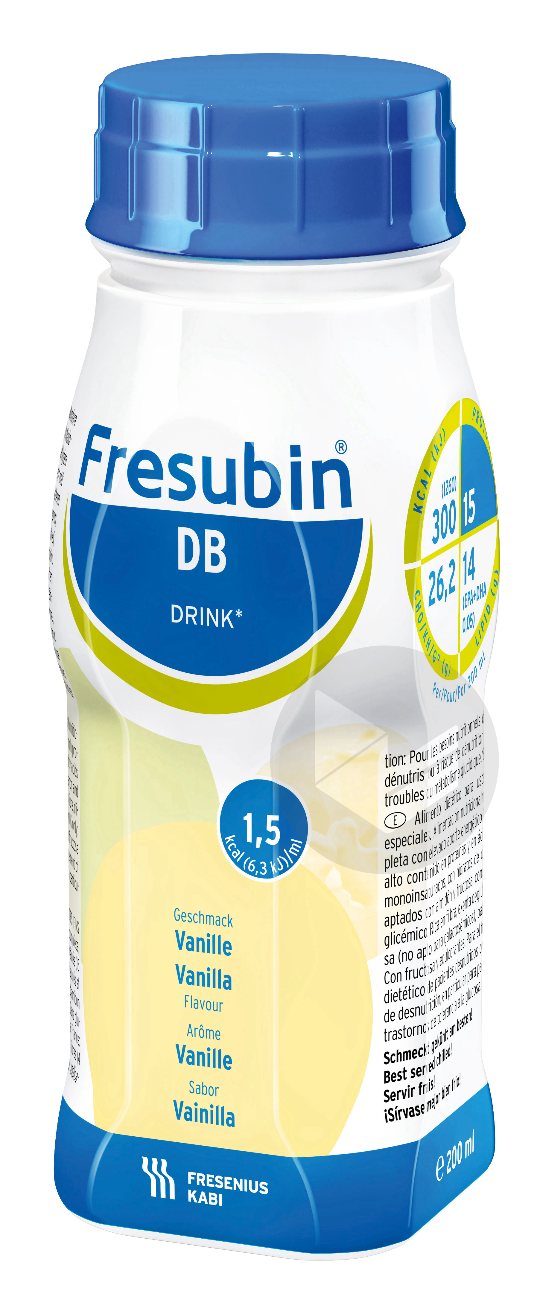 FRESUBIN DB DRINK Nutriment pêche abricot 4Bouteilles/200ml