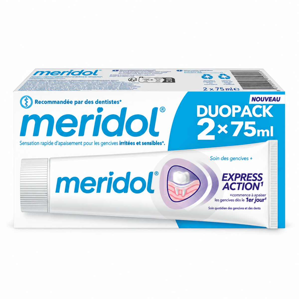 Express Action Dentifrice Soin des Gencives 2x75ml