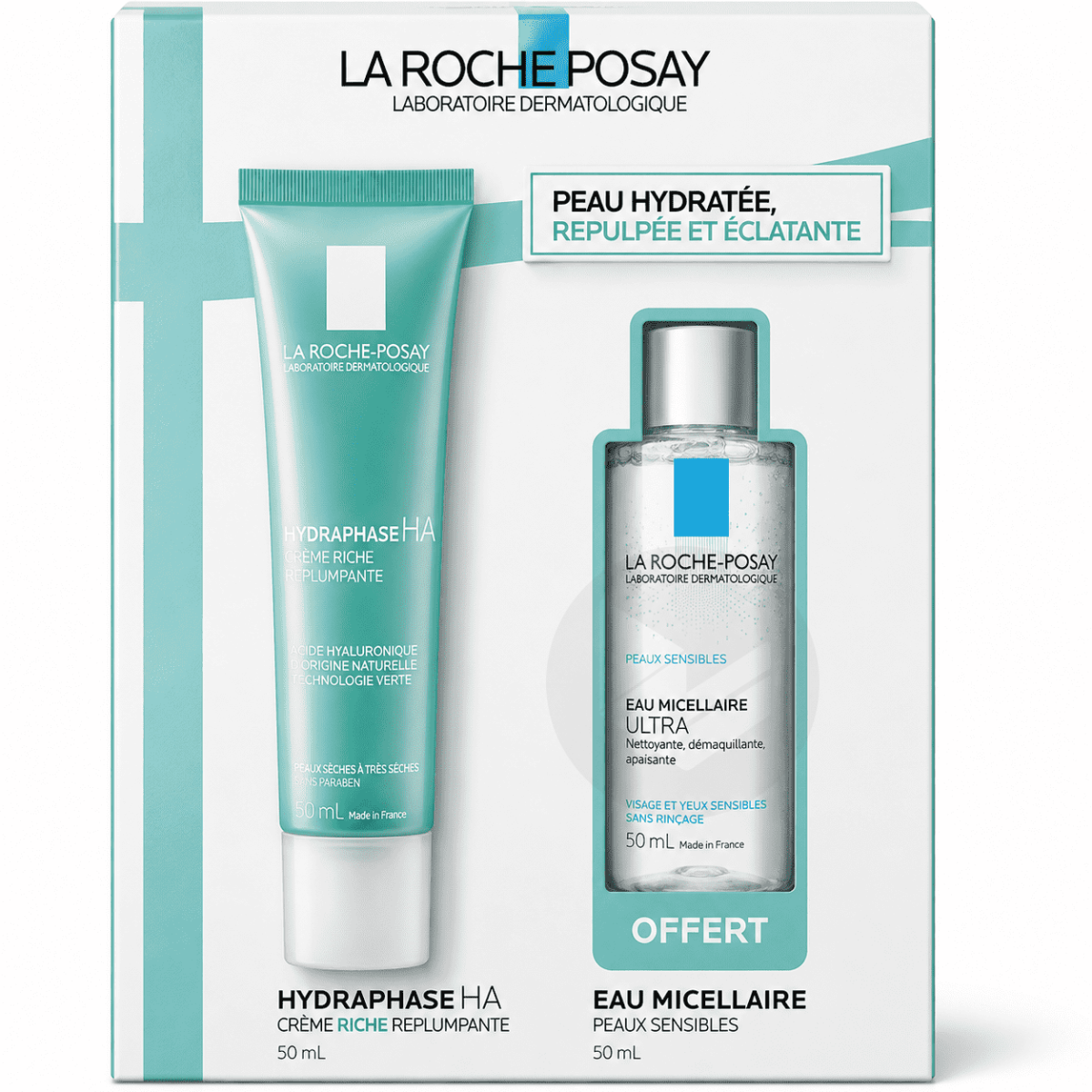 Crème Hydraphase HA Riche 40ml + eau micellaire 50ml offerte