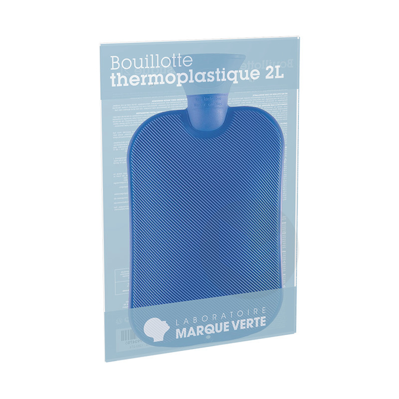 Bouillotte Thermoplastique bleue 2l