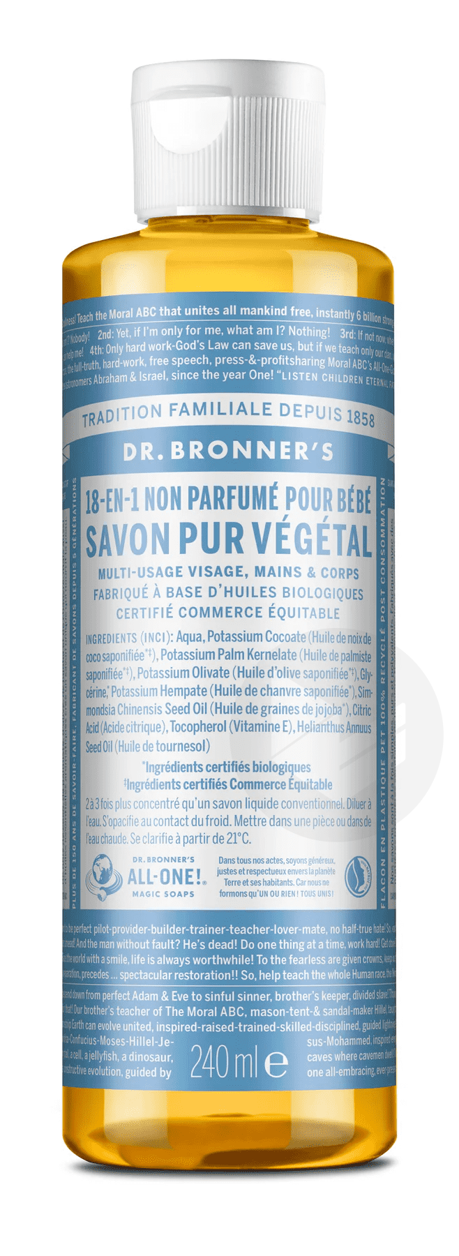 Savon liquide non parfumé pour bébé 240ml