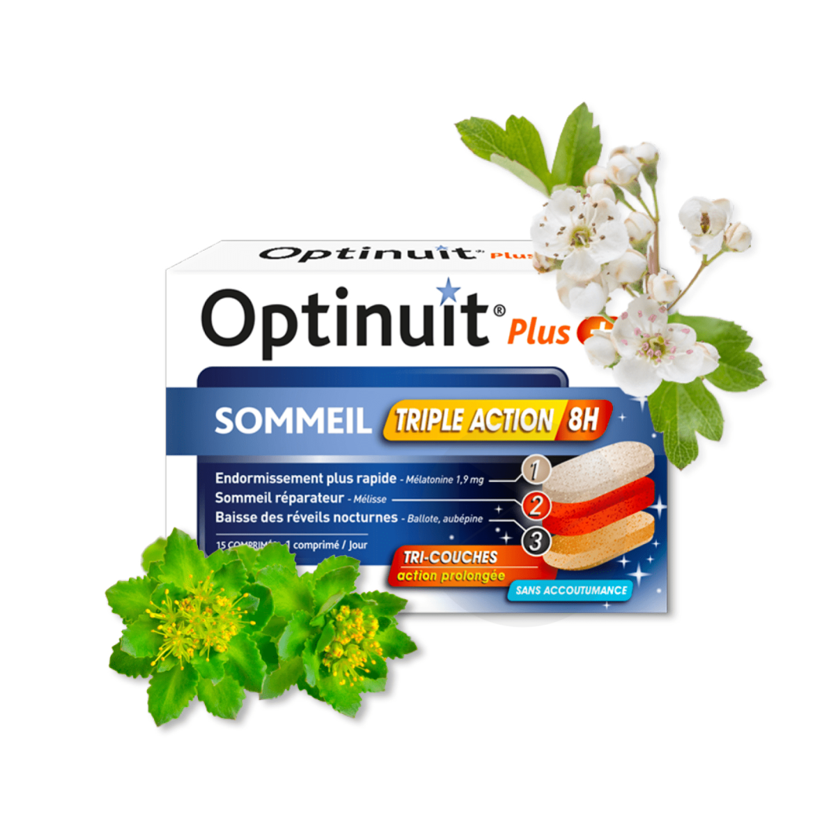 Optinuit Plus Triple Action 15 comprimés