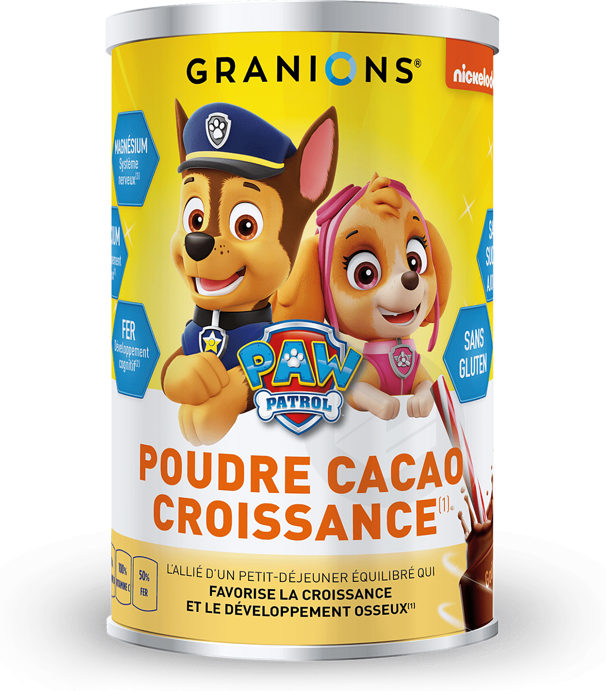 Poudre Croissance Pat Patrouille (Cacao) 300g