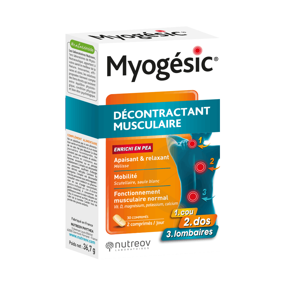 Myogésic Décontractant Musculaire 30 comprimés