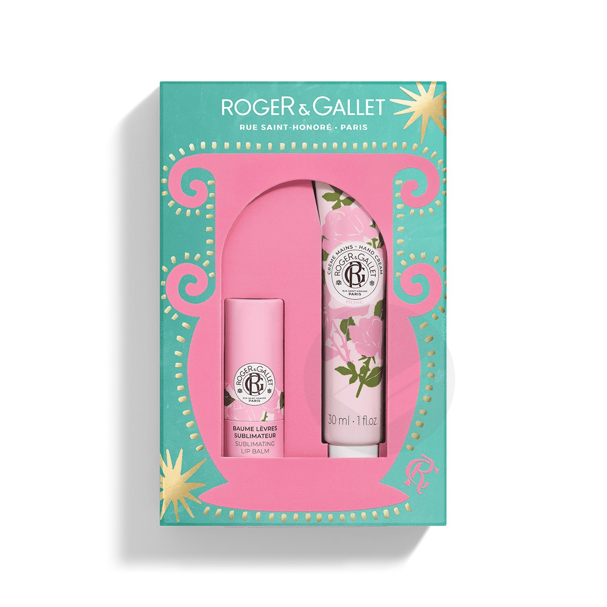 Rose Crème Mains 30 ml + Baume Lèvres Sublimateur 3,5 g