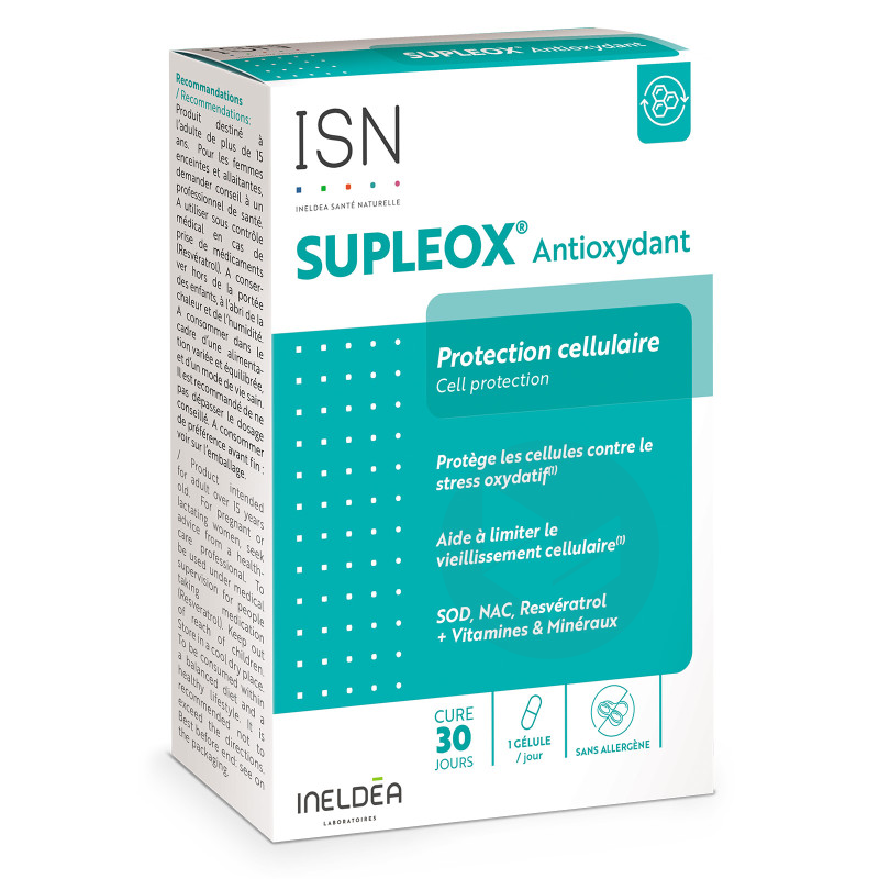 Supleox Antioxydant 30 Gélules