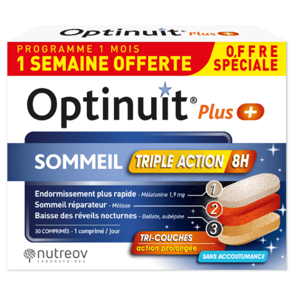 Optinuit Plus Triple Action 30 comprimés dont 7 offerts