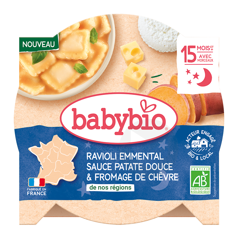 Ravioli Emmental sauce Patate douce pointe de fromage 190g